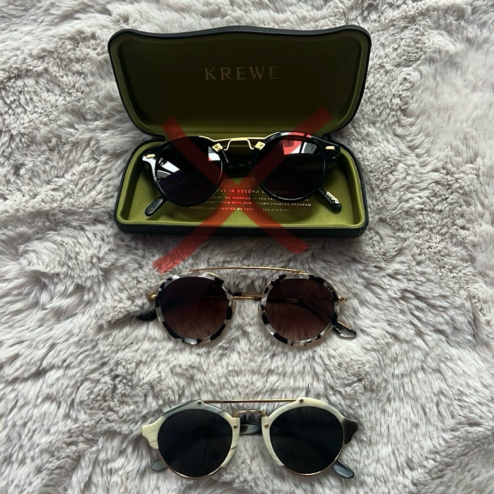 KREWE/Illesteva set of 2 bundle w Cases